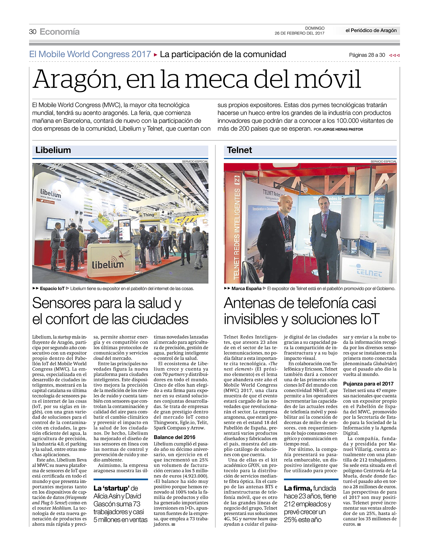 El Periódico de Aragón – Aragón, en la meca del móvil El Periódico de Aragón – Aragón, en la meca del móvil