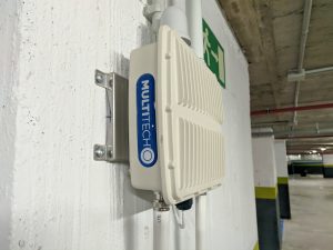 Multitech gateway for smart parking iot project