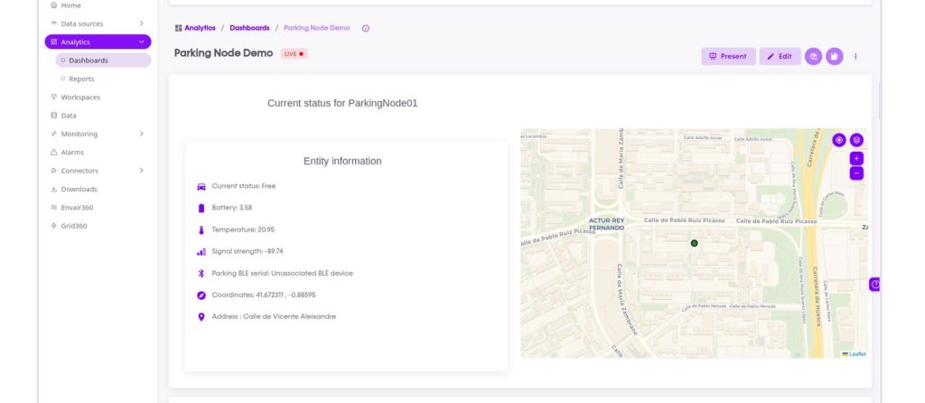 parking node map