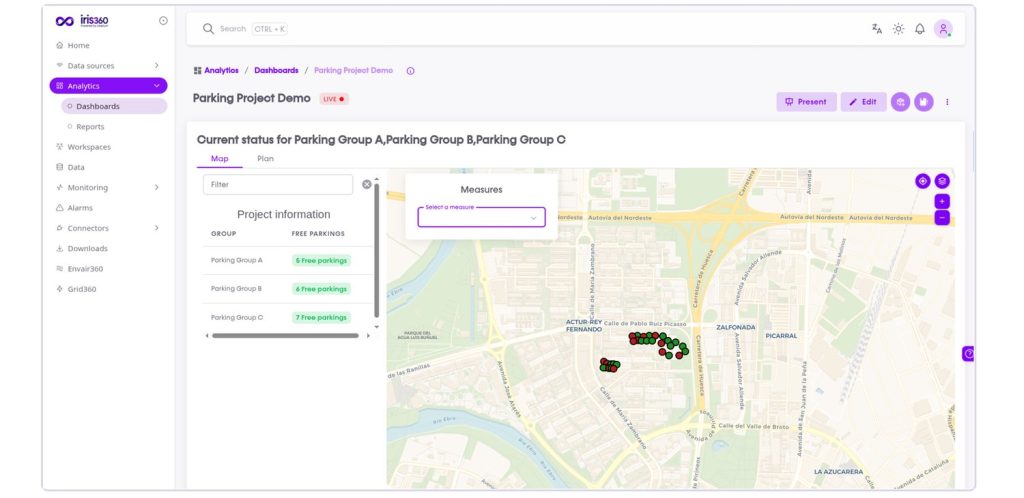 parking project map
